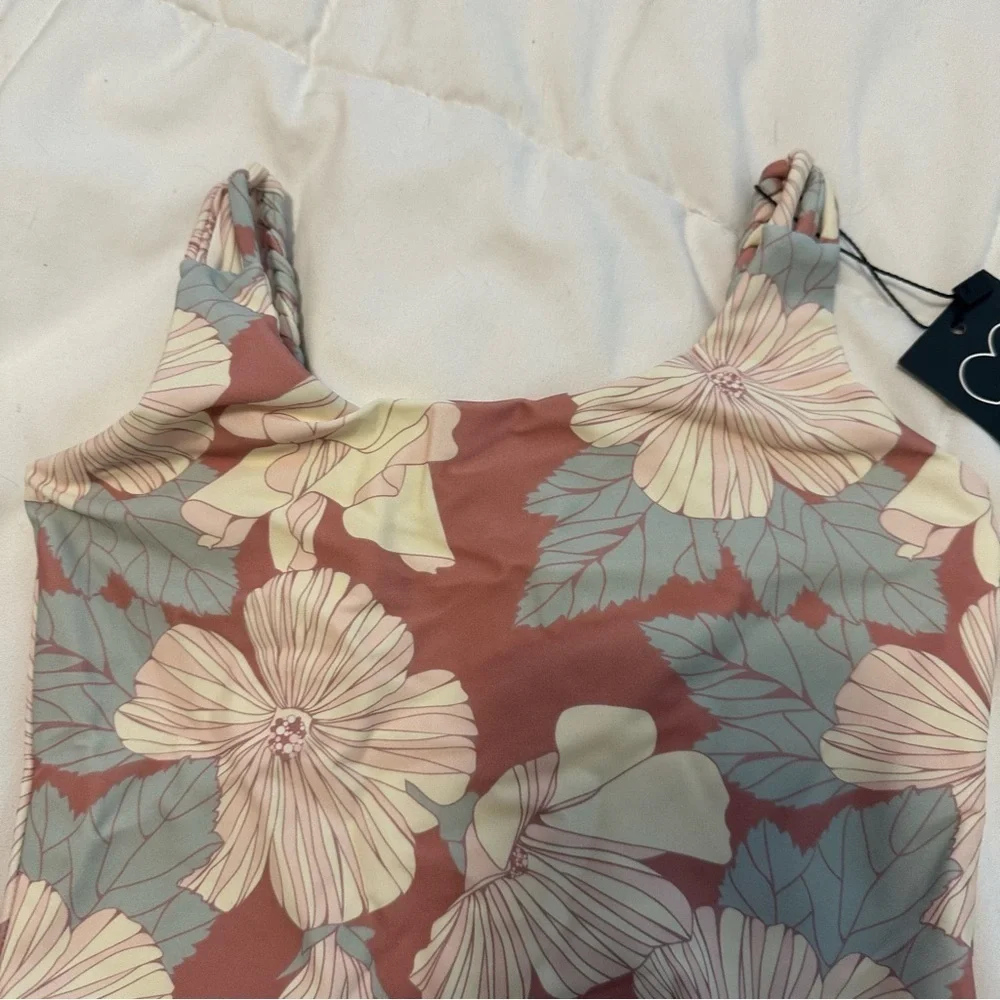 Retro Boho Flower Power One-Piece Baby Swimsuit Girls Size 4T